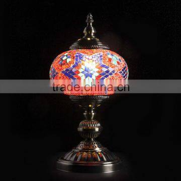 YMA402-17 Evershining Hotsale Energy Saving Bedside Table Glass Mosaic Turkish Lamp                        
                                                Quality Choice