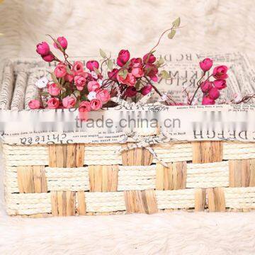 7 Hand Woven - Pastoral Style - Straw - Storage Basket - Storage Basket - Water Basket - Sundry Basket - Woven Baskets photo-2