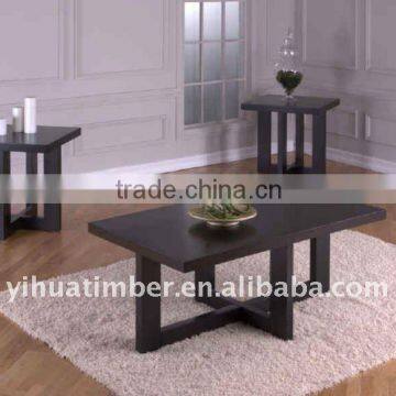 Wood Corner Table, black end table, Corner Table