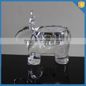 LXHY-EC0625 small cute reindeer animal shape crystal tealight candle holder