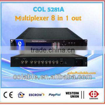 digital tv multiplexer 8 asi channels