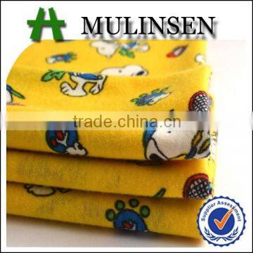 Mulinsen textile snoopy spun poly fabric and textile kids