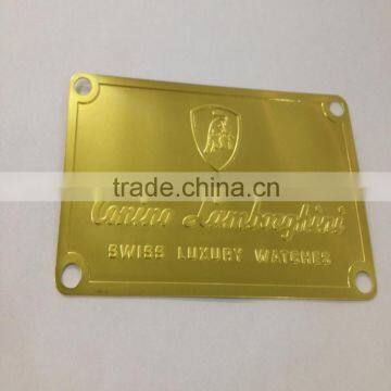 High quality handbag metal name plate