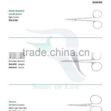 Metzenbaum Dissecting Scissors, Utility Scissors, Enucleation Scissors