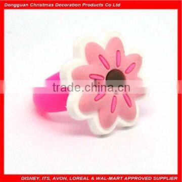 Customized promotional pantone colors new design silicone finger ring