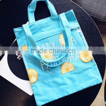 New arrival wholesale korean cotton canvas tote bag