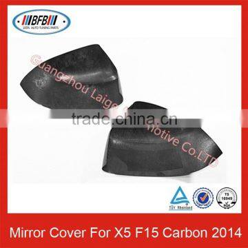 Carbon Fiber Side Mirror Cover Put-On Style For X5 F15 2014Up