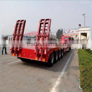 tri-axles 70ton lowbed gooseneck low loader trailer