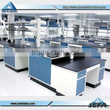 Chemistry Laboratory Furniture Floor Mounted Full Steel Workbench For School Or Industrial