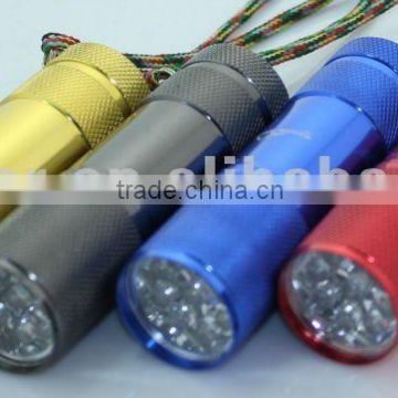 9 LED Aluminum flashlight