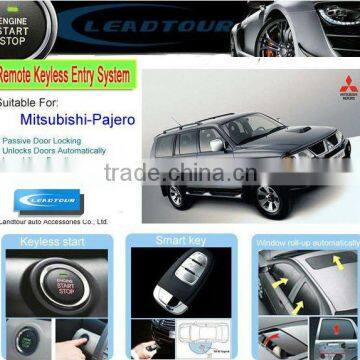 Chinese Manufacturer Supply One Way Keyless Entry Push Button Start with Car alarm for Mitsubishi Pajero