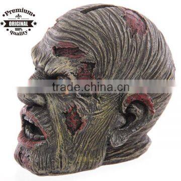 polyresin walking dead zombie head money box