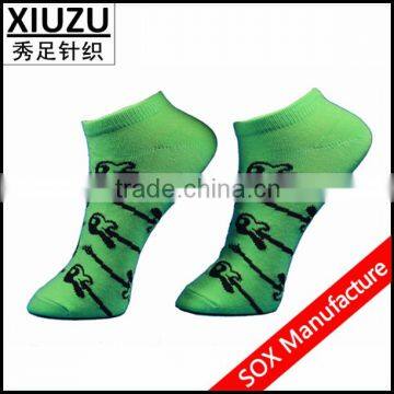 Women Green Cotton Ankle Socks Manufacturer