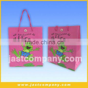 Medium Size Patented Paper Shopping Bag, Christmas Snow Flower Paper Shopping Bag, Paper Shopping Bag photo-4