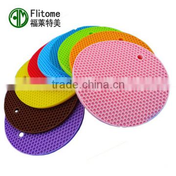 jelly colored food grade silicone pot coaster