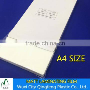 Matte Laminating Sheets Factory A4 216*303MM 3 mil 5mil 7mil 10mil Laminating Film