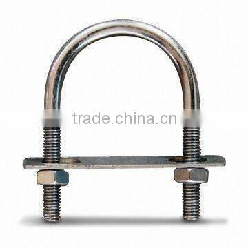 stainless steel U tpye bolt with 2 nuts