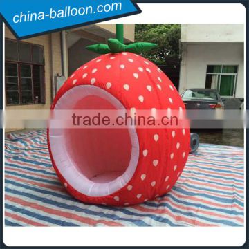 Inflatable strawberry house / 3m strawberry shape inflatable tent for sale