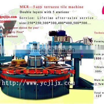 Color floor tile making machine