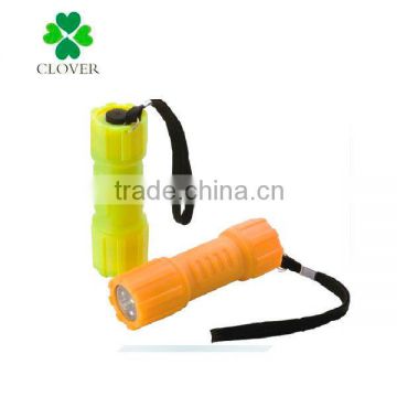 Plastic 9 led mini led flashlight with strap