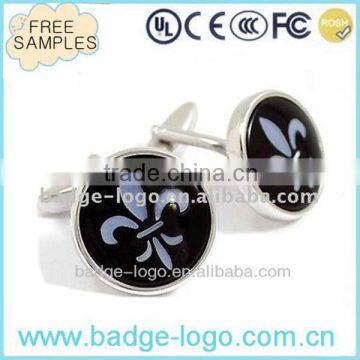 Cool Black Men's Flower Cuff Link China Supplier