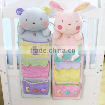 Lovely Rabbit Baby Bed Stoage Bag Hanging Bag