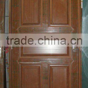 UPVC door in wooden color