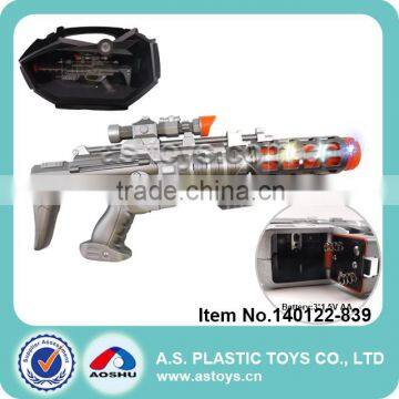 big children space plastic sniper toy gun with light