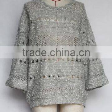 lady autumn pullover sweater loose pullover hollow