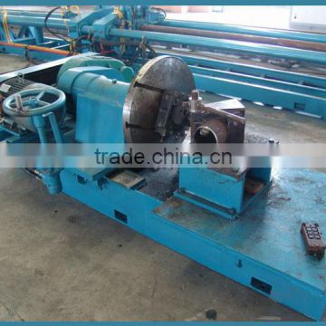 chamfering machine for facing and beveling steel pipe end