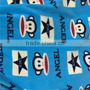 Hot Selling Printed Polyester SS Super Soft Velvet fabric wholesale,For Children Sleeping Suits