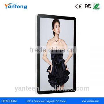 Aluminum bezel 46inch indoor digital signage display with supporting WIFI and 3G