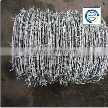 Galvanized Barbed wire, high quality barbed wire fence, barbed wire price, barbed wire length per roll