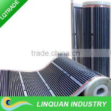 Electric infrared heating film for roof