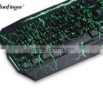 Custom Professional USB Computer Game Keyboard With Green Backlit photo-3