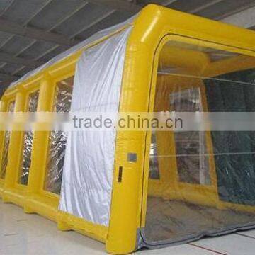 4mWx4mHx10mL yellow Inflatable spray booth Inflatable spray tent Inflatable car paint booth