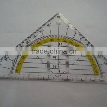 Office and back to school supplies good quality 20cm plastic triangle clear ruler