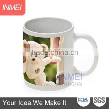 cheap Small Order customized photo logo ceramic mugs cup 11oz