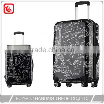 Cabin luggage bag , kid luggage trunk with wheel cartoon