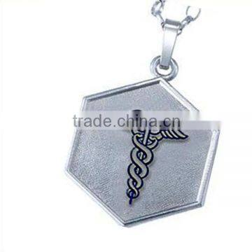 SRP0142 Jewelry Wholesale China Red Medical Alert Jewelry Snake Rod Pendant