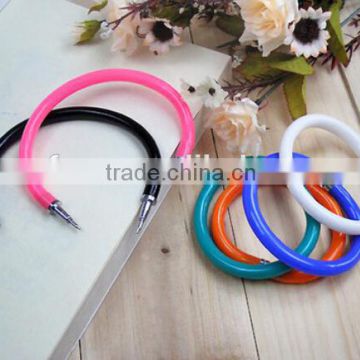 High quality candy color bracelet pen/wrist ballpoint pen