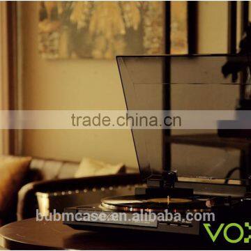 VOXOA T30 Full-Auto Belt Drive Turntable , Vinyl Record 45 RPM, Two Speed USB Turntable photo-2