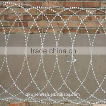 High quality razor wire CBT-65 stainless steel razor barbed wire factory