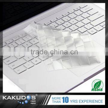 Eco-friendly TPU custom laptop keyboard cover for microsoft surface type cover skin