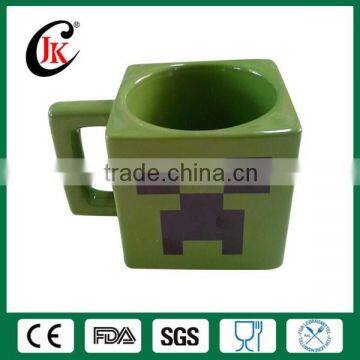 Wholesale new design ceramic square mug for coffee