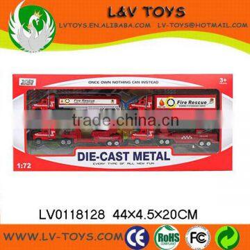 Sliding Alloy Fire Set car toys freewheel toy car for kids