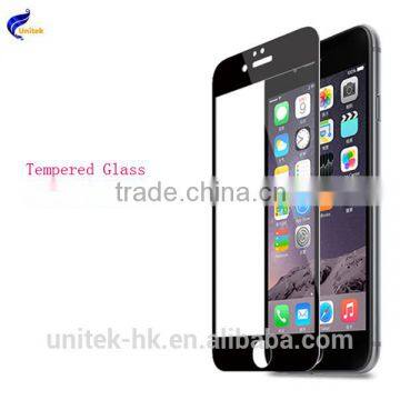 Factory wholesale 0.21mm Gorilla glass silk printing 9H Tempered Glass Film screen protector For Iphone 6/6Plus