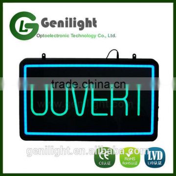 Ultra bright LED Ouvert Sign "OPEN Sign" in French for Semi-outdoor Use