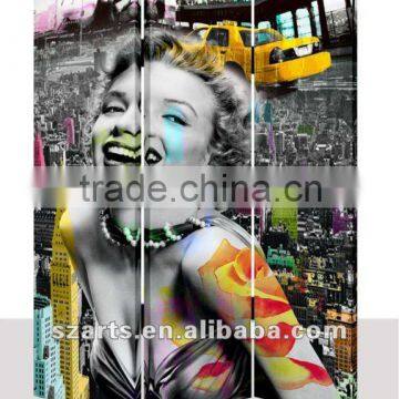 marilyn monroe decoration canvas screen