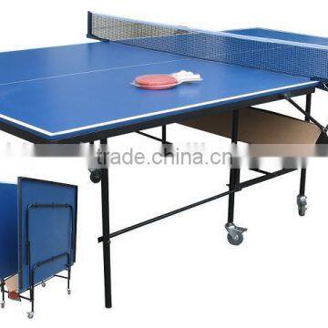 Popular new design double folding moveable table tennis table MDF